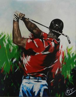 Peinture, Le golfeur, Françoise Souriau