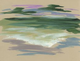 Gemälde, Arcachon n°20 (paysage marin, mer, vagues, océan), Sabine Eichler