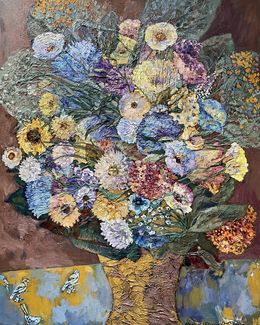 Painting, Bouquet in a Yellow vase, Nadezda Stupina