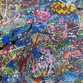 Gemälde, Vive les splashs, les fleurs et les fleurs, Seb Paul Michel