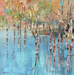 Gemälde, Withered trees, Natalia Korneeva (Natiko)