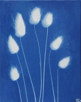 Gemälde, Bouquet de lagures 1 - Série Monde végétal, Fabienne Maunoury