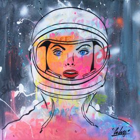 Peinture, Space girl, Nathalie Cubéro