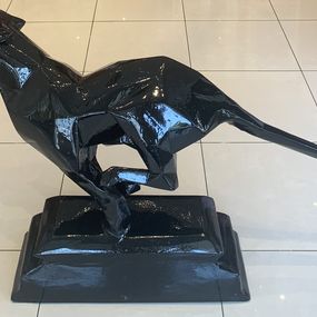 Sculpture, Panthère course noire, Stéphane Munoz