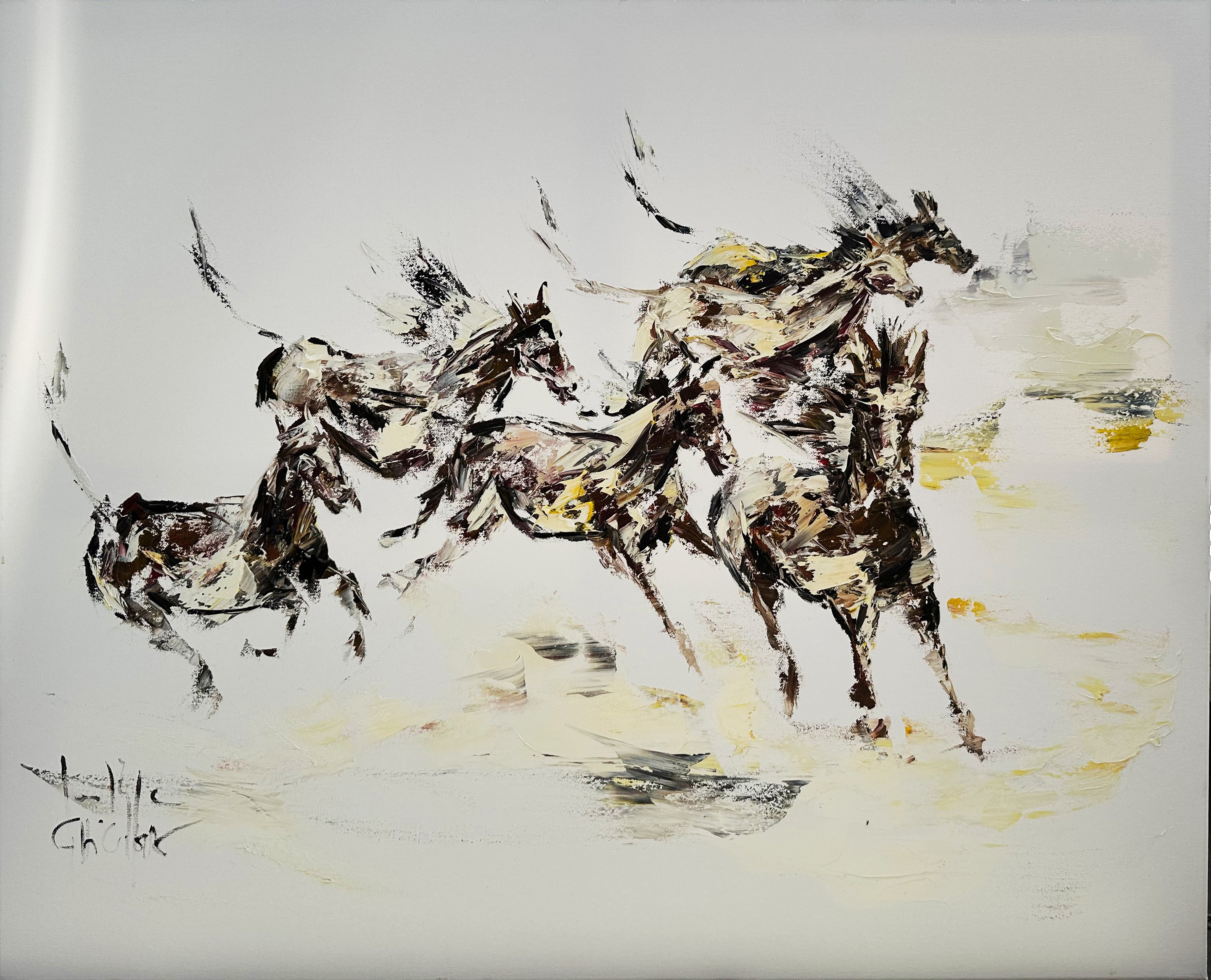 Jean-Philippe Ghiglione, Chevaux au galop Jean-Philippe Ghiglione, Chevaux au galop