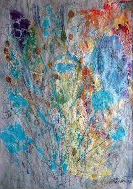 Gemälde, Fantasy with Flowers 17, Rakhmet Redzhepov (Ramzi)