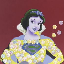 Gemälde, Blanche Neige - Série portrait personnages iconiques en Superman, Serero Pop Art