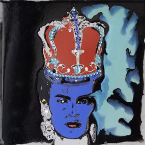 Gemälde, Frida Kahlo - Série portrait personnages iconiques, Serero Pop Art