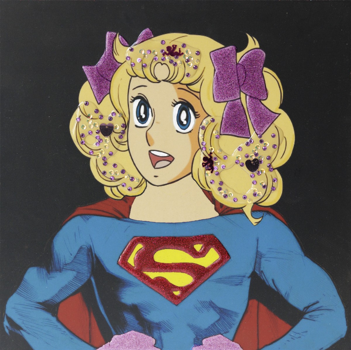 Serero Pop Art, Candy Candy - Série portrait personnages iconiques en superman Serero Pop Art, Candy Candy - Série portrait personnages iconiques en superman