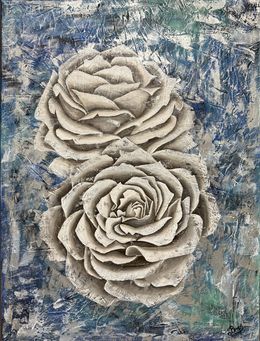Gemälde, Roses in Ice, Evgeniya Brits