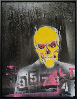 Gemälde, Original Skull Banker, Lincoln Townley