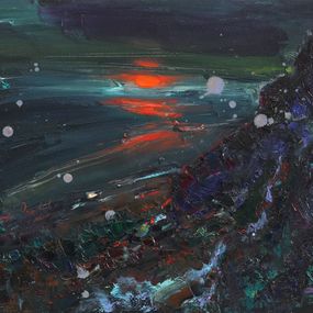 Peinture, Red Moon Rising, Alisa Onipchenko-Cherniakovska