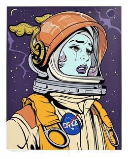 Drucke, Space Cadet (framed hand signed screen print), Dface