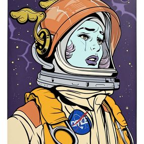Drucke, Space Cadet (framed hand signed screen print), Dface
