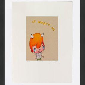 Drucke, It Wasn't Me (framed hand signed etching), Javier Calleja