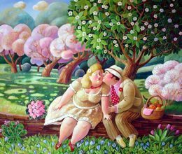 Gemälde, Romantic Spring, Anna Varella