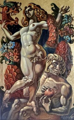 Gemälde, Adam and Eve, Daniil Litvinov