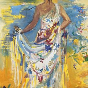 Gemälde, Gitana Laietana (En amarillo), Rosa Agenjo