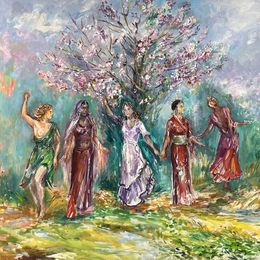 Gemälde, El baile de las culturas, Rosa Agenjo