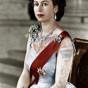 Drucke, The Queen Elizabeth II, M_ Michael Mc Macfarney