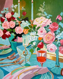 Gemälde, Where Candles Whisper, Katharina Husslein