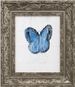 Painting, Single Morpho, Hunt Slonem