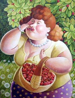 Gemälde, Sweet Cherry, Anna Varella