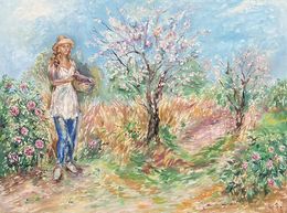 Gemälde, Peasant, Rosa Agenjo