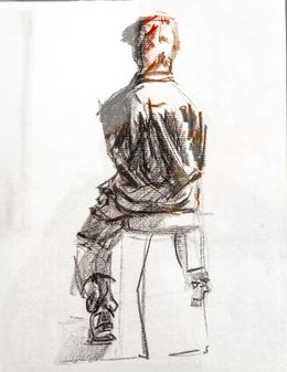 Fine Art Drawings, Série Hommes, Nathalie Gobin