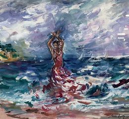 Peinture, Gitana del mar, Rosa Agenjo