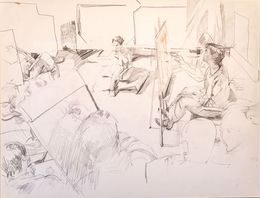 Fine Art Drawings, Scéne Atelier, Nathalie Gobin
