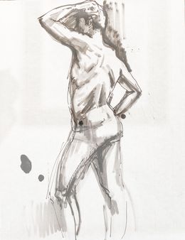 Zeichnungen, Hommes Nus, Nathalie Gobin