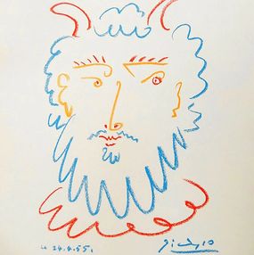 Print, Tête de Faune, Pablo Picasso