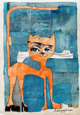 Gemälde, Gato mirando, Zeta Yeyati
