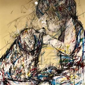 Painting, L’enfant et le chien, KiKo