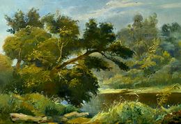 Gemälde, Suli River, Oleg Litvinov