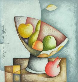 Gemälde, Cubist Orchard, Sargis Zaqaryan