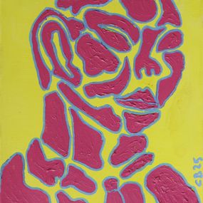 Gemälde, Anatomie géométrique, série: Ajourements - Portrait fragmenté, Christian Bader