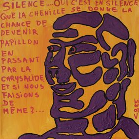 Peinture, Identité morcelée, série: Ajourements - Portrait fragmenté, Christian Bader