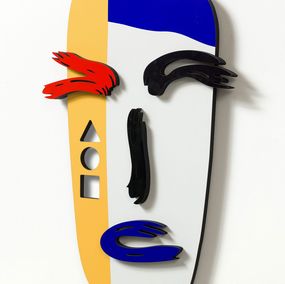 Sculpture, Totem Bauhaus – 3D Wall Sculpture, Zion Ezri