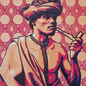 Édition, Amukoko (Enjoyment Galore -21st Century, Contemporary Figurative, Africa Linocut, Tosin Oyeniyi