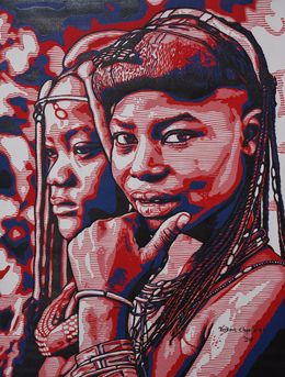 Drucke, Iwoye (Perception 2) - 21st Century, Contemporary Figurative, Africa Linocut, Tosin Oyeniyi