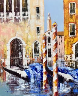 Gemälde, Petit Canal à Venise, Célestin Messaggio