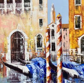 Peinture, Petit Canal à Venise, Célestin Messaggio