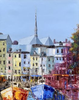 Gemälde, Le Vieux Bassin, Honfleur, Célestin Messaggio