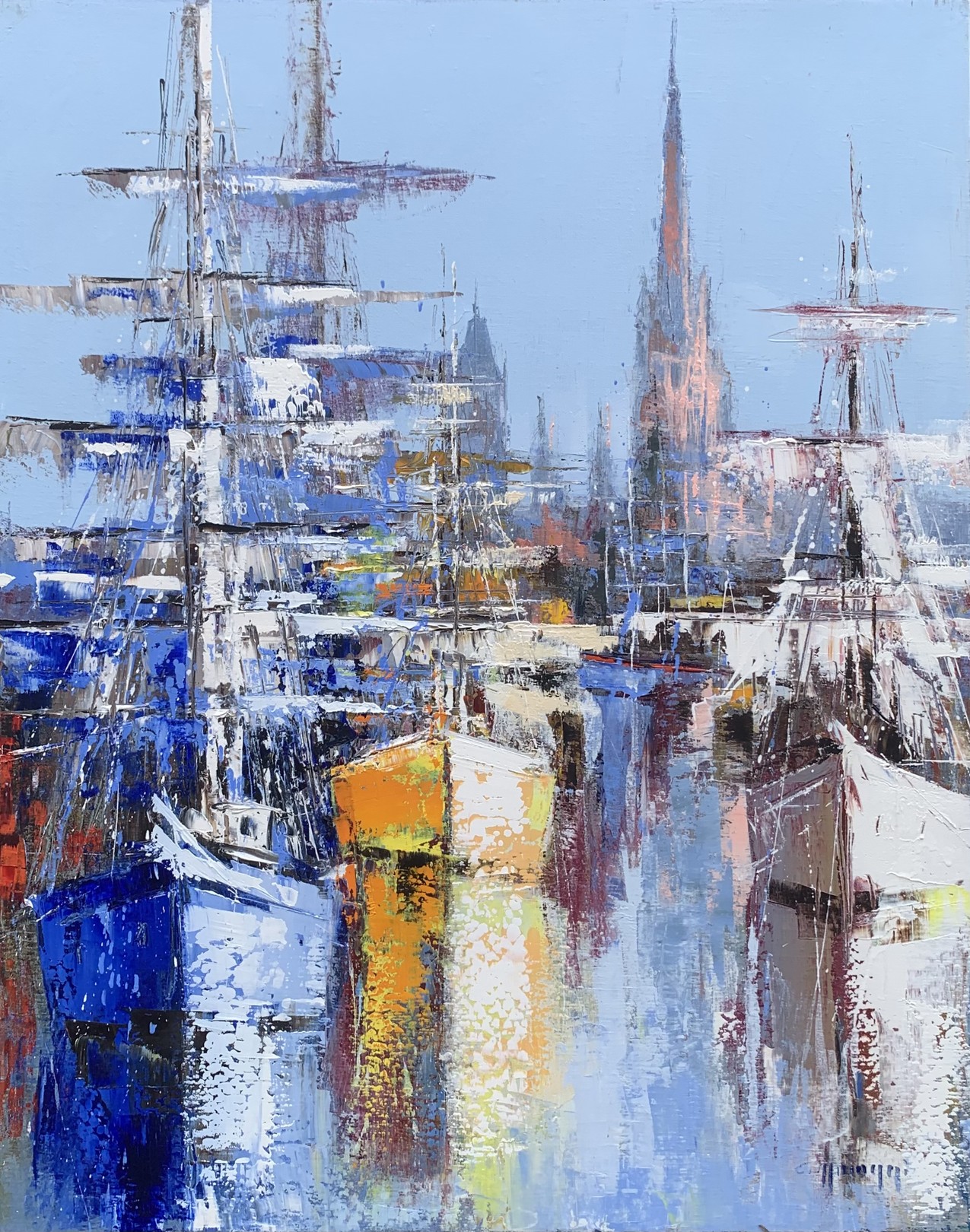 Célestin Messaggio, Bateaux à Rouen Célestin Messaggio, Bateaux à Rouen