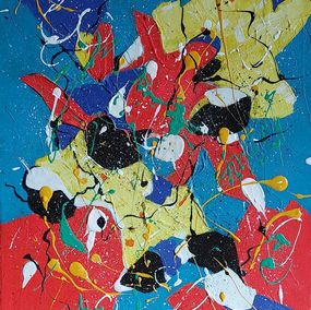 Peinture, REF 12-25 - La danse des couleurs, Jeanne