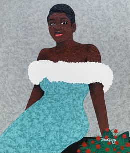 Painting, Blooming Wherever I'm Planted - 21st Century Contemporary, Figurative, Modern, Joshua Salami