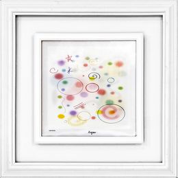 Print, Bubbles (rare framed, signed agamograph - 4D lenticular), Yaacov Agam