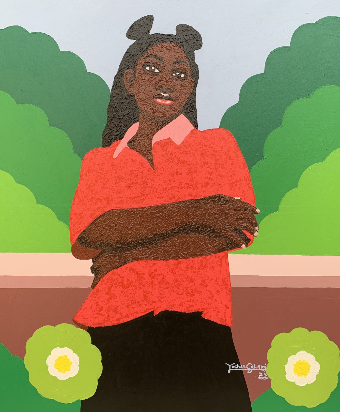 Joshua Salami, Stay Strong and Keep On - 21st Century Contemporary, Figurative, Modern, Women Joshua Salami, Stay Strong and Keep On - 21st Century Contemporary, Figurative, Modern, Women